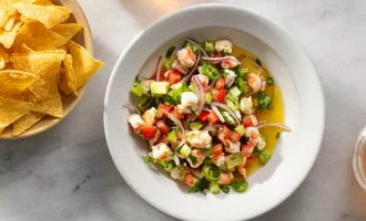 готовое севиче с креветками