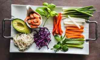 ингредиенты для роллов с креветками