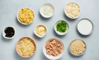 ингредиенты для запеканки из семги