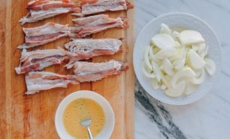 ингредиенты для креветок в беконе