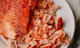 обжаренное филе лосося