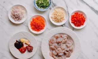 ингредиенты для острых креветок