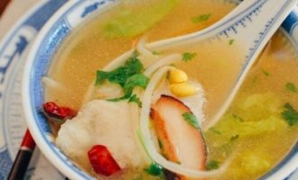готовый суп с тилапией