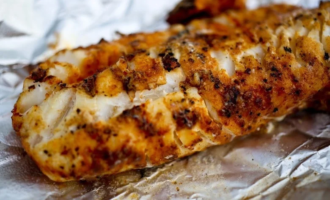 треска, приготовленная на гриле