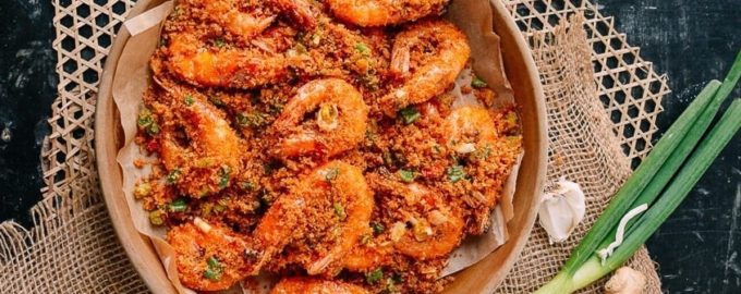 готовые креветки в панировочных сухарях