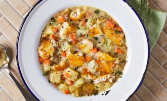 готовый крем-суп из пангасиуса