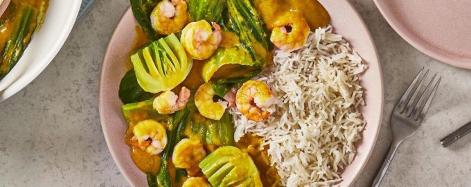 готовые тушеные креветки