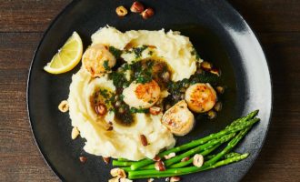 готовые гребешки с пюре