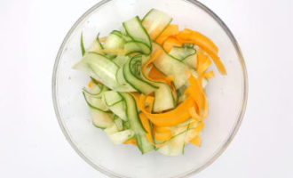 делаем овощные ленты