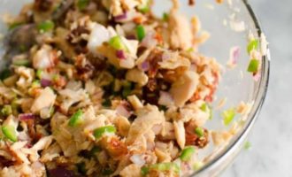 смешиваем начинку тарталеток