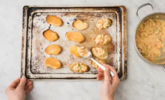 выкладываем начинку