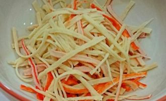 режем на полоски