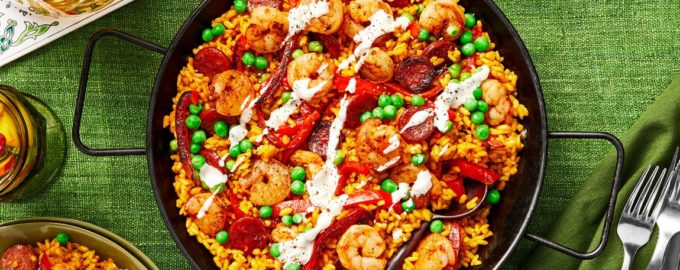 паэлья с креветками