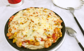 пицца с крабовыми палочками