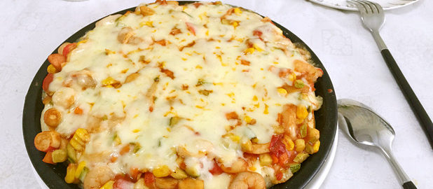 пицца с крабовыми палочками