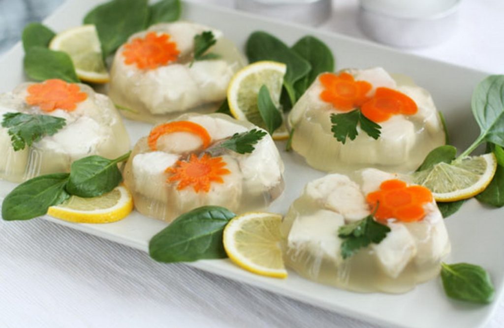 порции заливного 