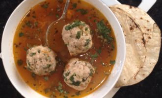 Суп с рыбными фрикадельками